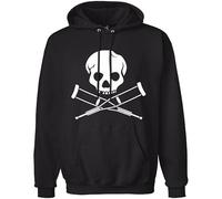 LOVE IS PERFECT Jackass Logo Long Sleeve Hoody Sweatershirt Pullover for Men Unisex Hoodie Black XL