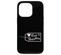 Love Is Priceless San Valentino Fidanzamento Luna di miele Custodia per iPhone 13 Pro