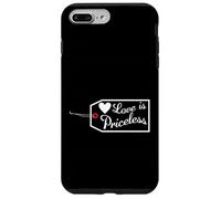 Love Is Priceless San Valentino Fidanzamento Luna di miele Custodia per iPhone 7 Plus/8 Plus
