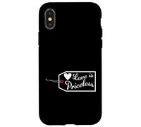 Love Is Priceless San Valentino Fidanzamento Luna di miele Custodia per iPhone X/XS
