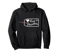 Love Is Priceless San Valentino Fidanzamento Luna di Miele Felpa con Cappuccio