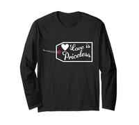Love Is Priceless San Valentino Fidanzamento Luna di Miele Maglia a Manica