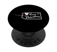 Love Is Priceless San Valentino Fidanzamento Luna di miele PopSockets PopGrip Adesivo