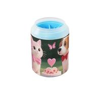 Love Is Sweet Animal - Pulitore colorato per zampe di cane e gatto, riutilizzabile, con spazzola morbida per massaggi, kit di pulizia adatto per cani di taglia piccola, media e grande