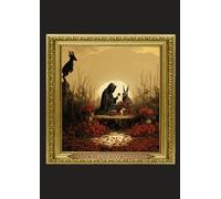 Love is Unconventional Grid Notebook - A4 0.5 cm (0.196 inch) Diced Paper, 120 Pages - Grim Reaper & Rabbit: Dark Aesthetic Graph Paper journal - Gothic Fantasy Stationery for Creative Minds