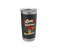 Love Is Watching My Son Play Canestro da basket Bicchiere termico in acciaio inox doppia parete