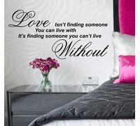 Love Isn'T Finding Someone Grande Muro Arte Adesivi Camera Citazione Decorat