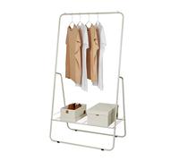 LOVE IT STORE IT - LOFT - Appendiabiti da Terra Multifunzione - Mobile Ingresso Moderno con Asta e Ripiano per Casa e Ufficio, 75x44x140 cm, Grigio