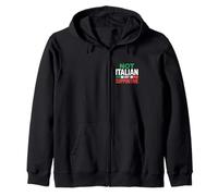Love Italians Quotes Bandiera Italia Non Italiano ma Solidale Felpa con Cappuccio
