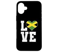 Love Jamaica Design Yardie Giamaicano Rasta Reggae Lover Custodia per iPhone 16 Plus