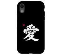 Love Kanji in giapponese Lettera Giappone Simbolo su Font & Indietro Custodia per iPhone XR
