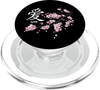 Love Kanji Symbol & Japanese Sakura Valentine’s Day PopSockets PopGrip per MagSafe