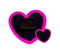 Love Lamp - Car Lights Interior, Heart Shaped Solar Powered Window Lamp, Interior Car Lights, Decorative Led Light For Cars | Neon Small Led Light For Women Men Automotive Truck Triangle Window Decor