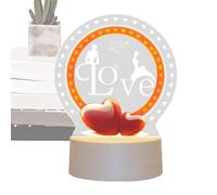 Love Lamp For Her, 3D Acrylic Night Light, Valentine Romantic Lamp, Creative Novelty Light, Valentine's Day Gift, Romantic Night Light, Unique Love Lamp, Acrilico Valentine Light, Gift For Girlfriend,