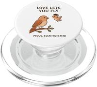 Love Lets You Fly - Regalo di laurea per genitori a lunga distanza PopSockets PopGrip per MagSafe