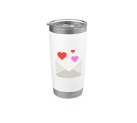 Love Letter Cuore Busta Love Note Costume Bicchiere termico in acciaio inox doppia parete