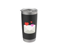 Love Letter Cuore Busta Love Note Costume Bicchiere termico in acciaio inox doppia parete