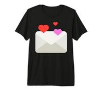 Love Letter Cuore Busta Love Note Costume Maglietta Premium