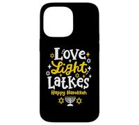 Love Light Latkes Happy Hanukkah Festival ebraico Chanukah Custodia per iPhone 14 Pro Max