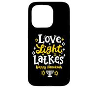 Love Light Latkes Happy Hanukkah Festival ebraico Chanukah Custodia per iPhone 15 Pro