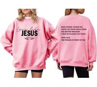 Love Like Jesus Faith Felpa Dear Person Behind Me Faith Graphic Hoodie Christian Felpe Per Le Donne, Rosa-y, XL