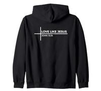 Love Like Jesus Felpa con Cappuccio