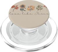 Love Like Jesus Religious Faith Flower PopSockets PopGrip per MagSafe