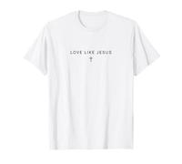 Love Like Jesus Shirt Faith Religious Minimalist Christian Maglietta
