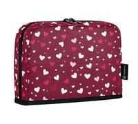 Love Little Red Hearts Astuccio portamatite con cerniera astuccio per cancelleria per bambini scuola ufficio