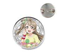 Love Live All Stars - Distintivo anime di μ's Aqours Lovelive Sunshine Perfect Dream Project Game Metal Badge Pins Gift Vintage Jewelry Interessante Art Elephant Silver Glass Dome, vetro