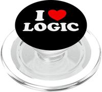 Love Logic Funny Smart Data Think Math Make Sense Fan dei programmatori PopSockets PopGrip per MagSafe