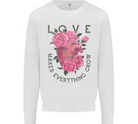 Love Makes Everything Pagliacetto Valentines Giorno Bambini Felpa Maglione