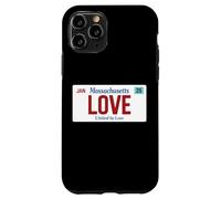 Love Massachusetts Targa Stati Uniti Orgoglio Boston Custodia per iPhone 11 Pro
