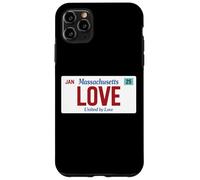 Love Massachusetts Targa Stati Uniti Orgoglio Boston Custodia per iPhone 11 Pro Max