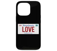 Love Massachusetts Targa Stati Uniti Orgoglio Boston Custodia per iPhone 13 Pro
