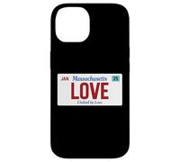 Love Massachusetts Targa Stati Uniti Orgoglio Boston Custodia per iPhone 14