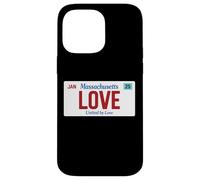 Love Massachusetts Targa Stati Uniti Orgoglio Boston Custodia per iPhone 14 Pro Max
