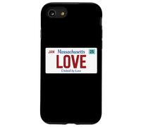 Love Massachusetts Targa Stati Uniti Orgoglio Boston Custodia per iPhone SE (2020) / 7 / 8