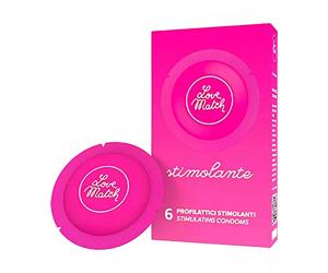 Love Match Profilattici Stimolanti - 6 Pezzi