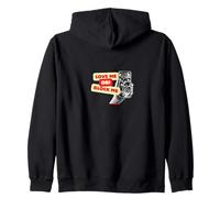 Love Me Or Block Me Bold Graphic Cool Urban Estetic Vibe Felpa con Cappuccio