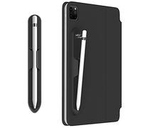 Love Mei - Custodia per Apple Pencil 1a /2a generazione, resistente, in silicone, con adesivo magnetico e custodia per iPad, colore: Nero
