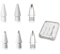 LOVE MEI Punte di ricambio per Apple Pencil Pro, punte per matita adatte per Apple 2a e 1a generazione USB-C, e Logitech Crayon Digital Pencil, set di 6 matite (trasparente4)