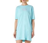 Love Moschino Abito a Maniche Corte a T Dress, Turchese, 50 Donna
