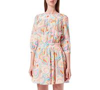 Love Moschino Abito a Vita con Maniche Lunghe Elbow Vestito, Multicolore, 40 Donna