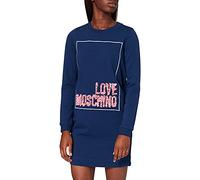 Love Moschino Abito Casual da Donna, Blu, 48