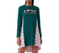 Love Moschino Abito Lungo da Donna, Verde Rosa, 48