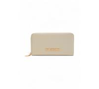 Love Moschino, ,Accessories ,Donna ,Bianco ,ONE SIZE Portafoglio Zip-Around con Logo Lettering