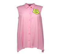 Love Moschino, ,Blouses & Shirts ,Donna ,Rosa ,M Camicia senza maniche con collo italiano rosa