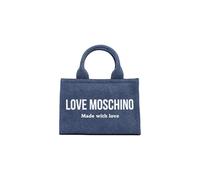 Love Moschino Blue Cotton Handbag