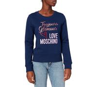 Love Moschino Blue Cotton Women Sweater - IT44|L